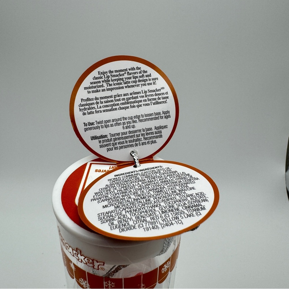 Gingerbread latte cup Lip Smacker Limited Edition Holiday 2024 Ornament .26oz - Picture 6 of 7